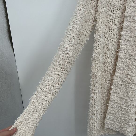 Akemi + Kin Anthropologie Cream Bernadette Open Cardigan Size Medium M - Picture 4 of 6